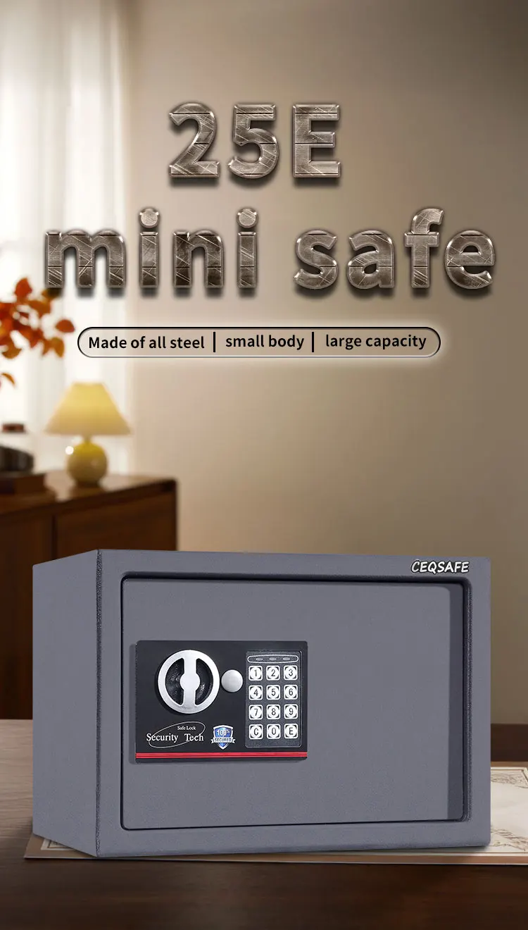 CEQSAFE Home Security Deposit Safe Durable Steel Cash Mini Safes Box Protection Money supplier