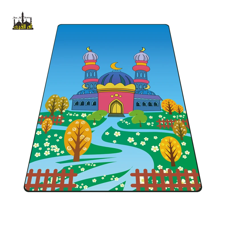 Sz12 Islamic Travel Interactive Muslim Prayer Mat Kids Educational