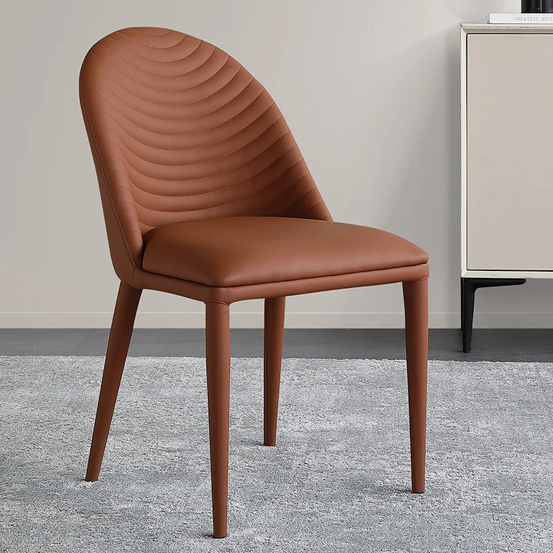 Italian Modern Single Dining Chair Hotel Pu Dining Room Chair Furniture