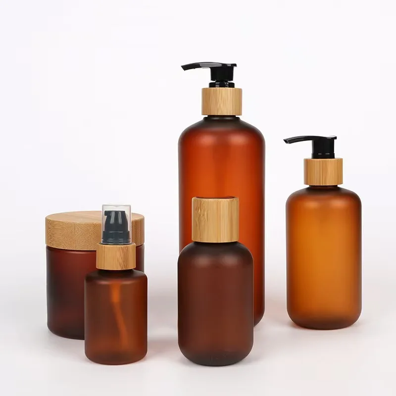 Wholesale Cosmetics PET Plastic Lotion Bottles 10ml-1000ml Custom Shampoo Hair Care Bottles