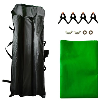 Professional Green Color Cotton Muslin Photo Backgrounds Studio Photography Screen Backdrop Cloth Kit detail image