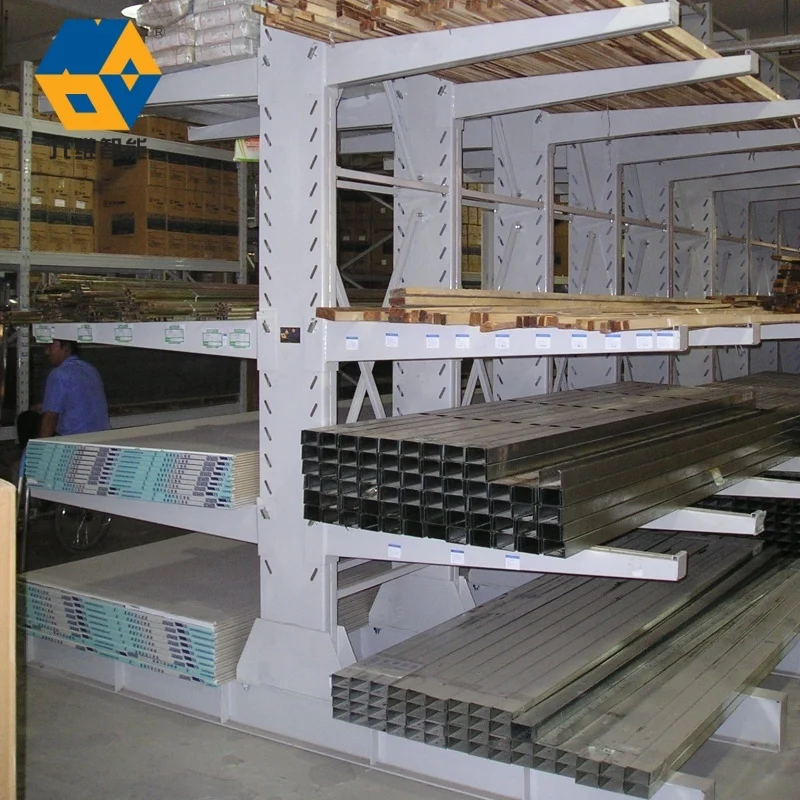 양면 암 스틸 창고 선반 금속 고강도 저장 랙 캔틸레버 선반