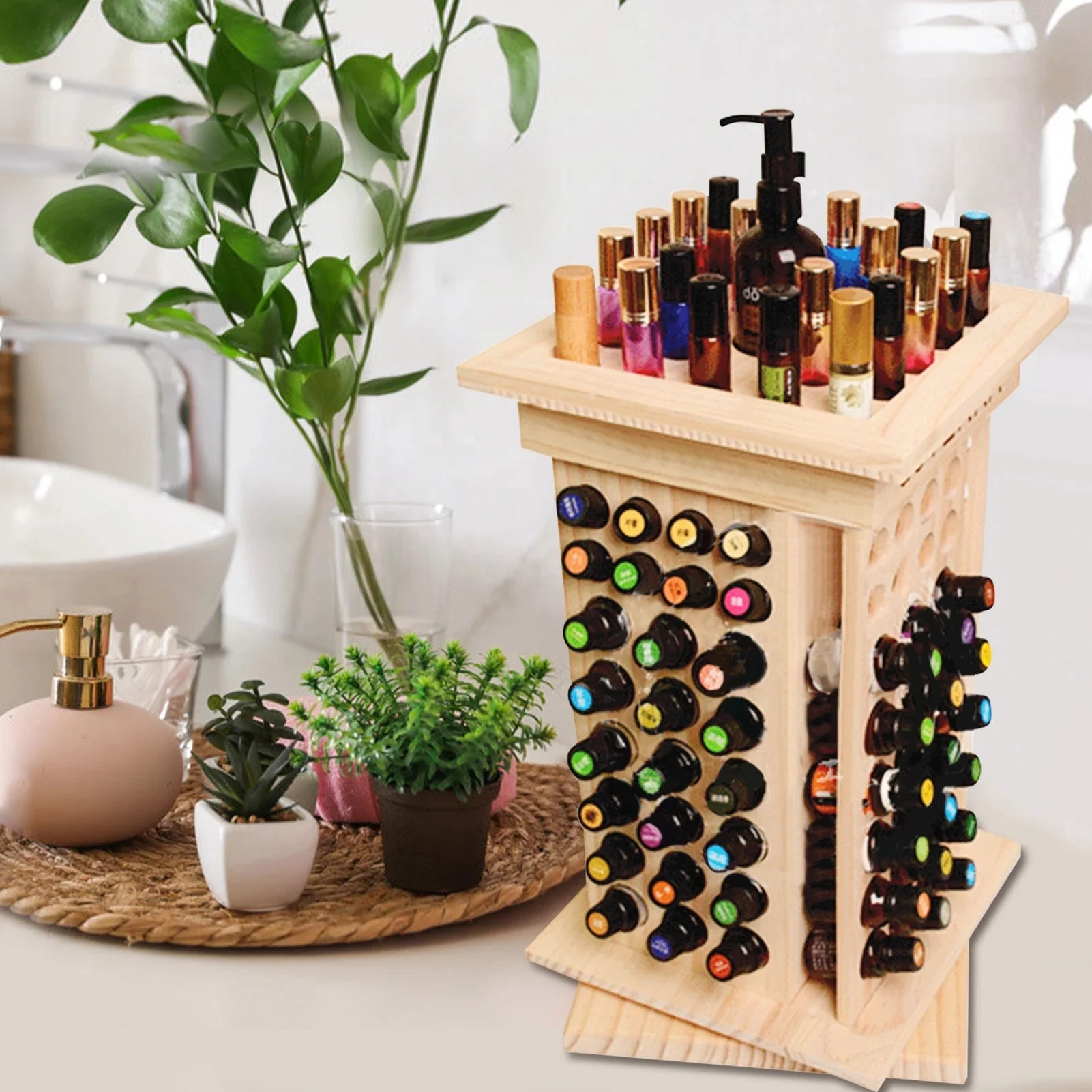 45 Best Wooden Essental Ol Holder Dsplay Rack Mages On Pnterest