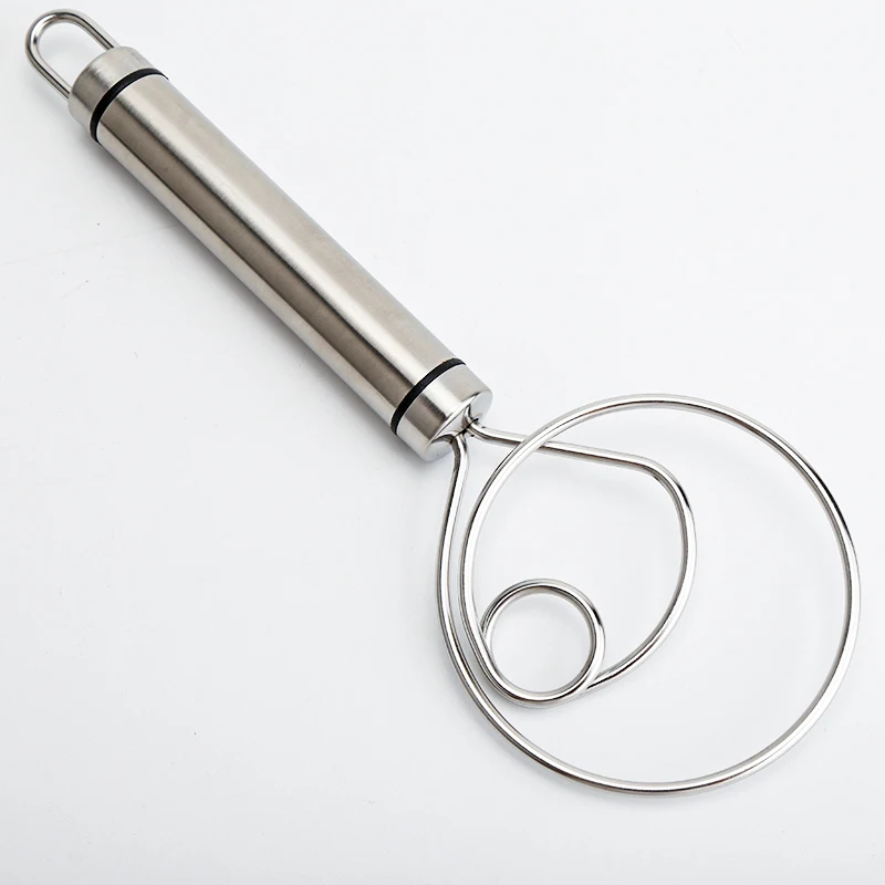 Danish Dough Whisk Stainless Steel Dutch Style Bread Dough Hand Mixer