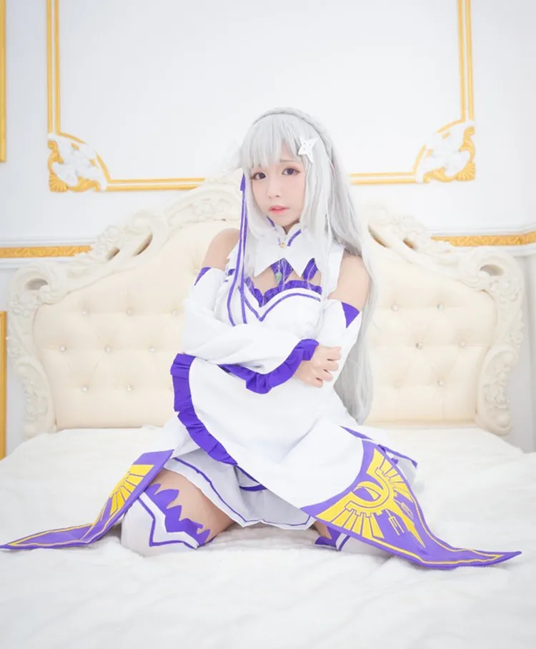 Cos 2021 Full Set Emilia Dress Re Zero Cosplay Sets Wig Women Cosplay Dress  Emilia Costume Anime Cosplay Party Halloween Party - Buy Sex Maid Costume,Waiter  Costume Maid Dress,Stage Halloween Costumes Product