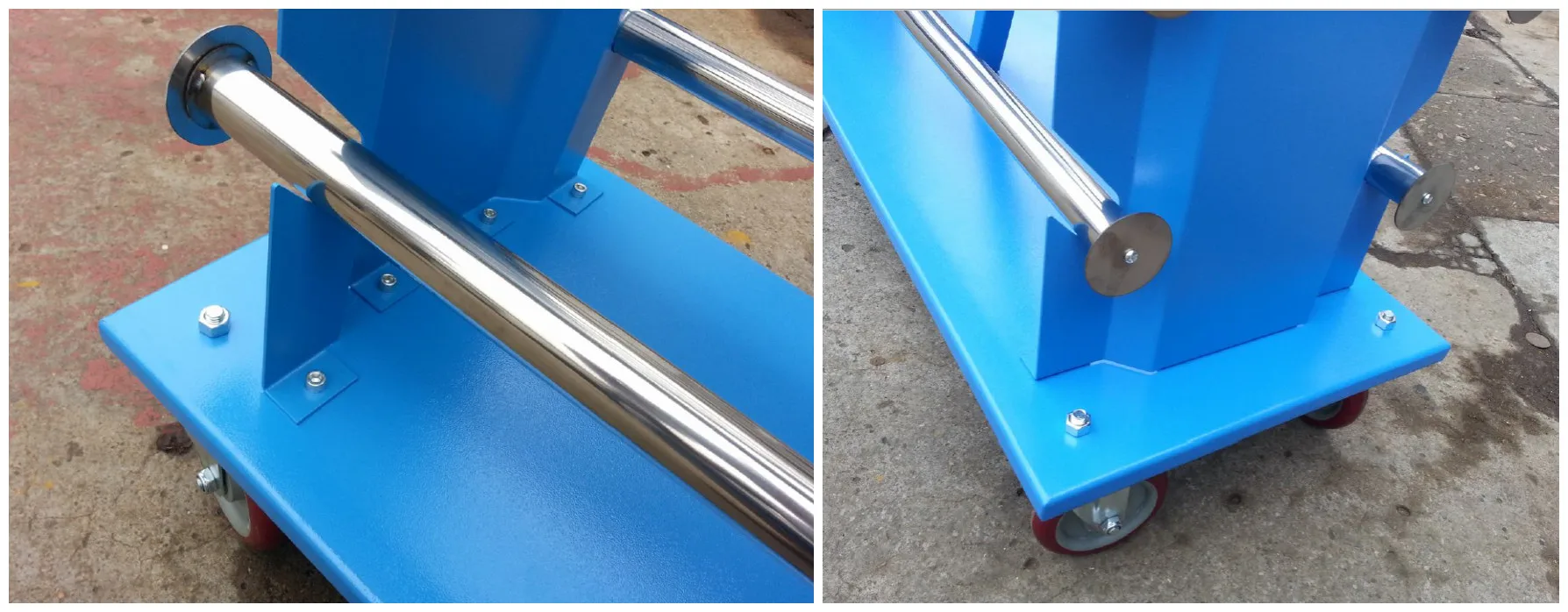 Double Sided Vinyl Carpet Rug Holder Display Stand Fabric Roll Display