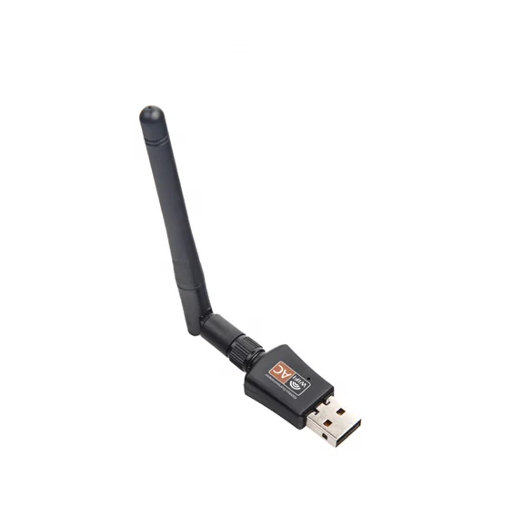 5.8G/433Mbps with High-gain Antenna Wireless USB WiFi Adapter AC 600Mbps Dual Band 2.4G/150Mbps USB Network Adapter for Desktop/Laptop Complies with IEEE 802.11 a/b/g/n/ac Standard 
