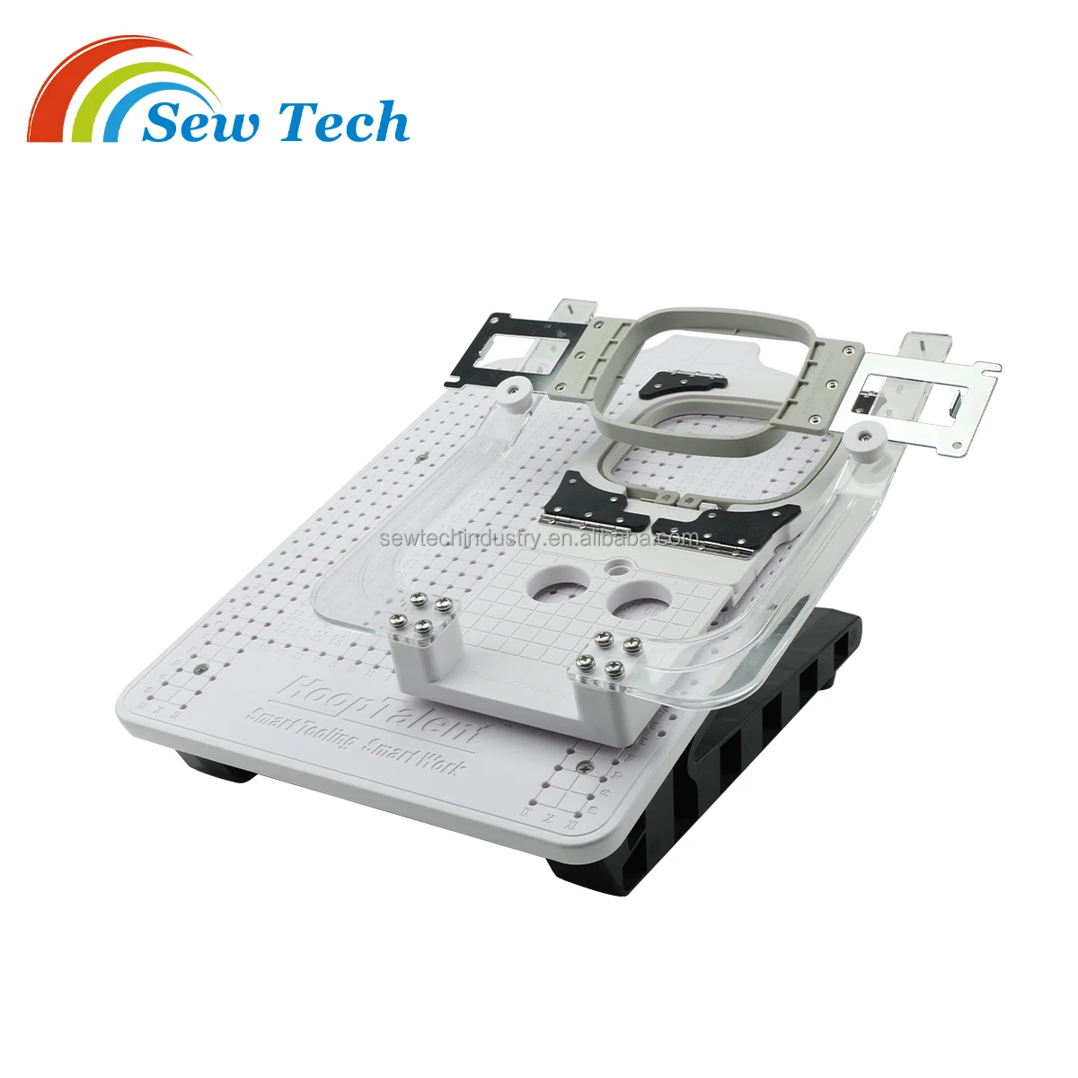 Embroidery Hooping Device Fixture Kit and Hooping Station for Brother VR 200x300 mm Plastic Hoop