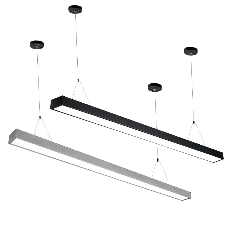 Custom Available Modern Ceiling Linear Pendant Lighting Suspended Led Linear Light Linkable for Office Shop