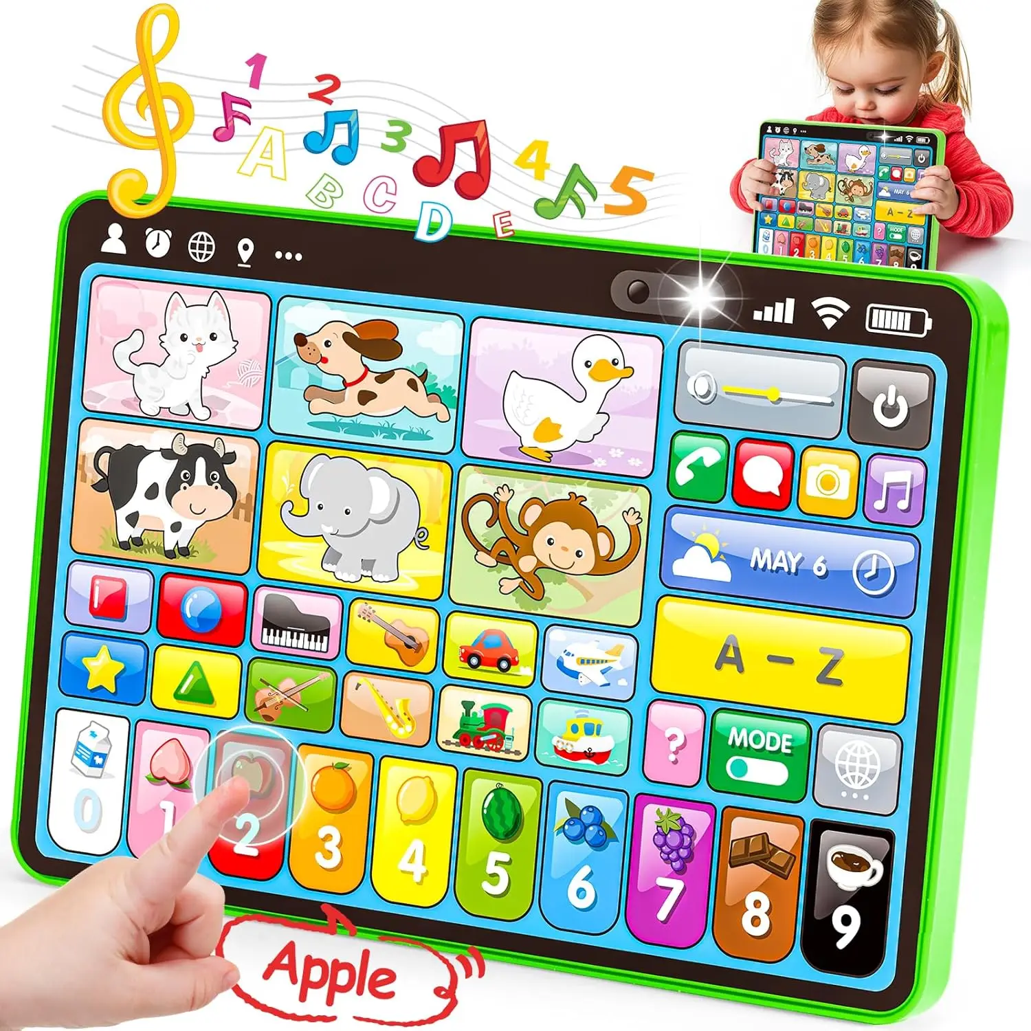 FiveStar Original Manufacturer Multifunctional Toy Learning Tablet Reading Pad Machine Three Languages Preschool Toys for Baby