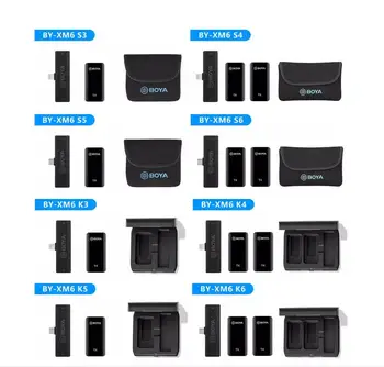 BOYA BY-XM6 S2 2.4G Dual-channel Mini Wireless Lavalier Microphone System for Mobile Phone DSLR Camera Camcorder YouTube product image