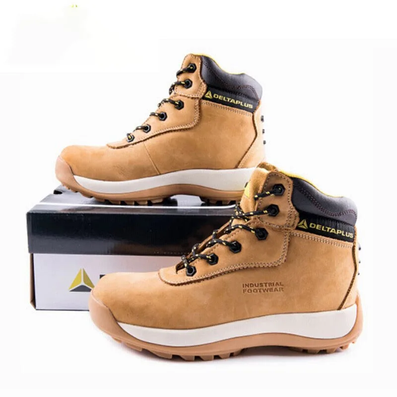 SRC Class Delta Plus Winter Unisex Anti-Static Safety Boots Anti-Slip Anti-Oil Cowhide Insole Heat-Resistant