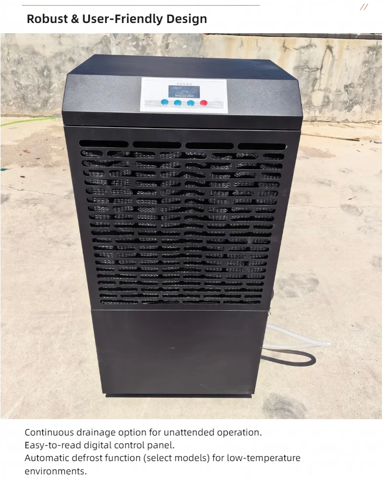 Large Wheel Portable Dehumidifier, 158L/D, 220V, 1400 m³ - detail 24