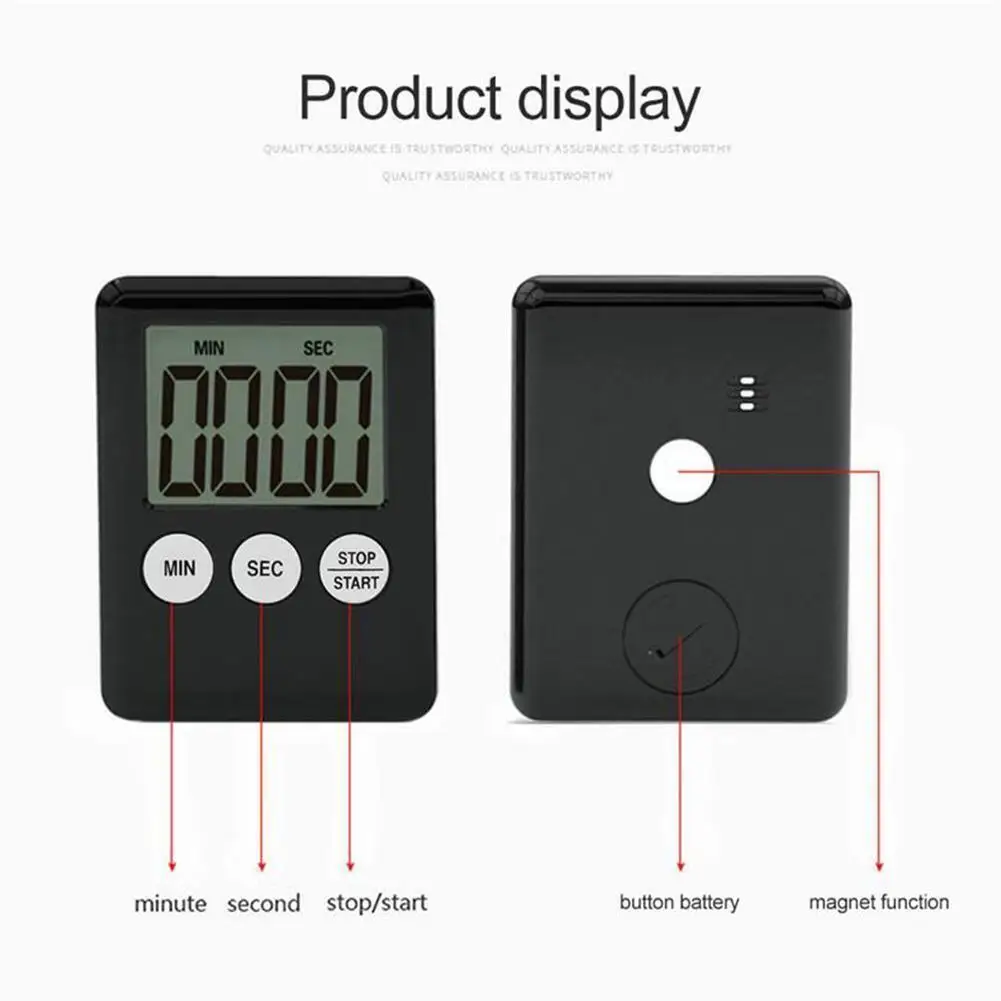 Smart Magnetic Square LCD Reminder Digital Alarm Clock Beauty SPA Mask BasketBall Race Kitchen Cooking Timer