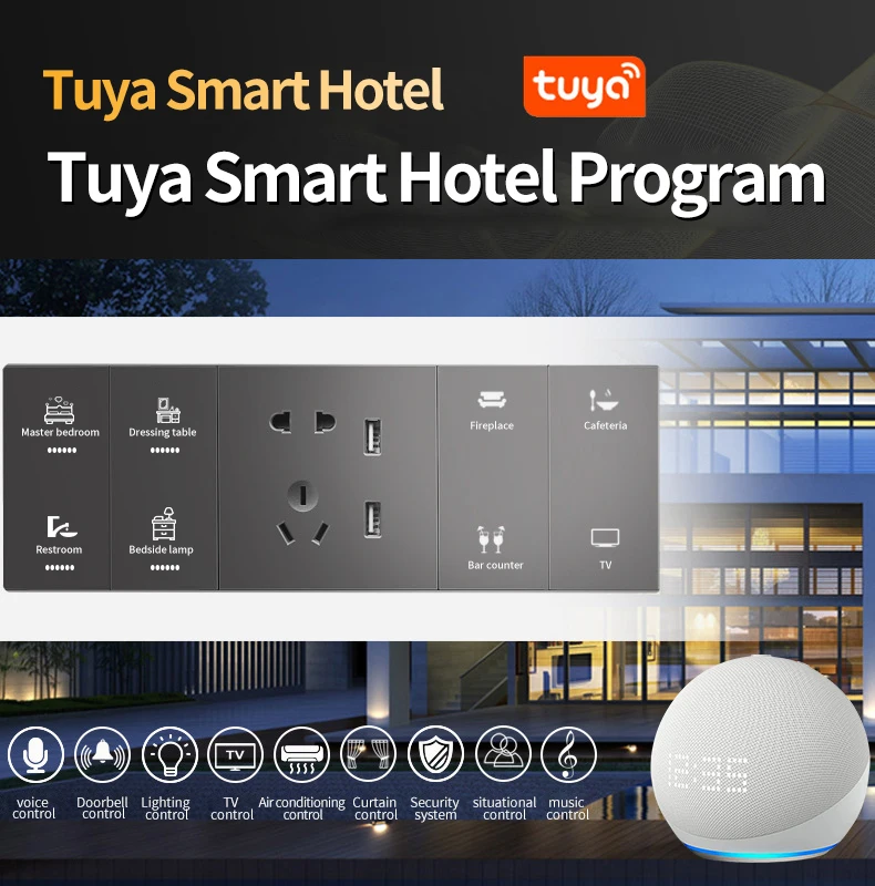 TUOAN Best Smart House Alexa Remote Switch Wifi Smart Touch Wall