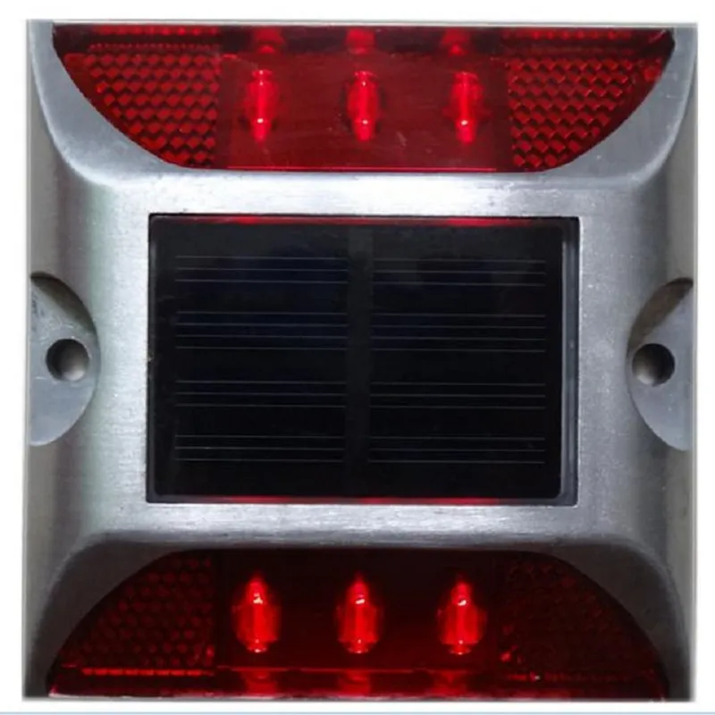 Проблесковый СВЕТОДИОДНЫЙ Алюминиевый Солнечный дорожный мигающий индикатор