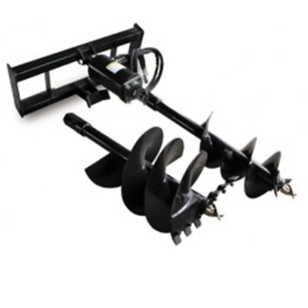 High Quality Auger Drive & Bit Ground Auger for Skid Steers Soil Auger Attachment for Compact Post Hole Digger