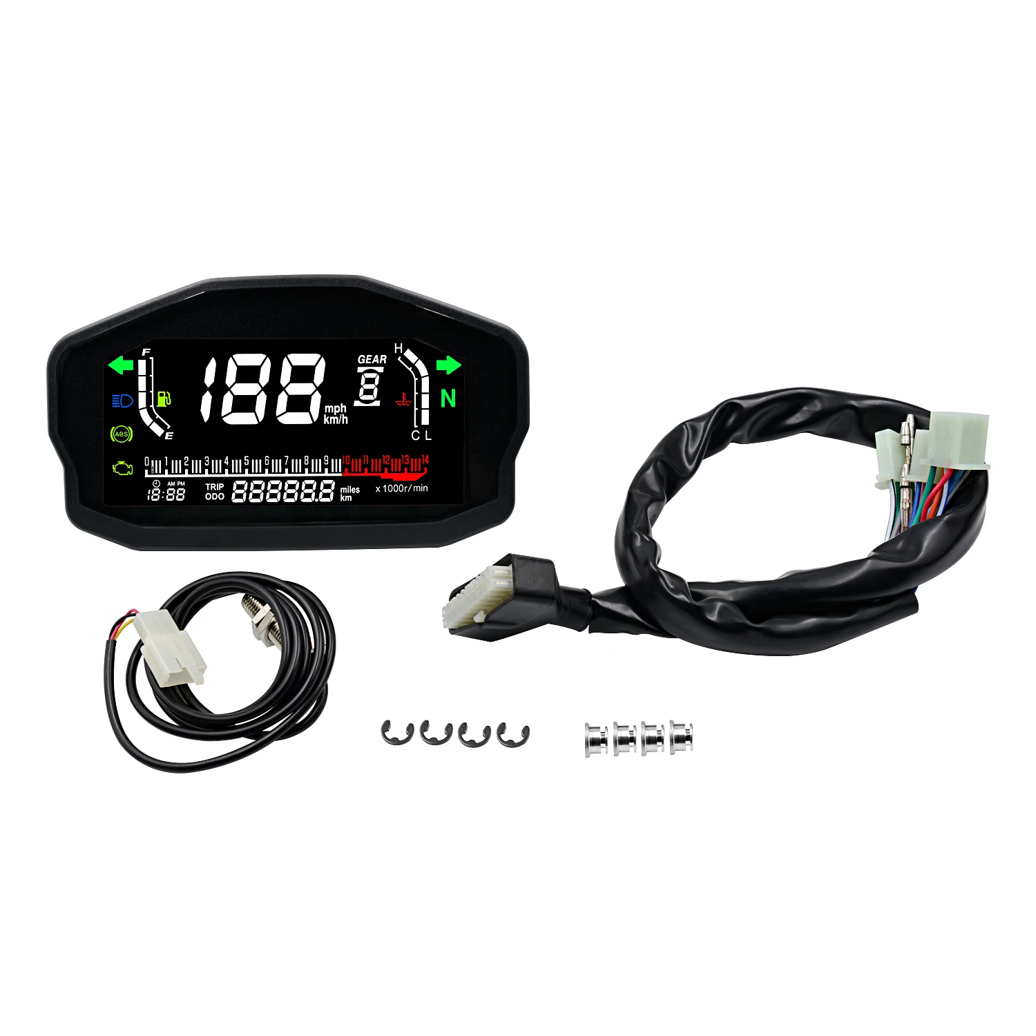 New Ducati Motorcycle Dashboard LCD Meter Cluster Speedometer and Tachometer Velocimetro Digital for Motocicleta