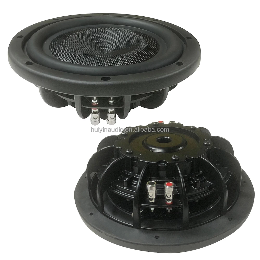 400W RMS 12インチ スリムサブウーファー カーボンコーン カー