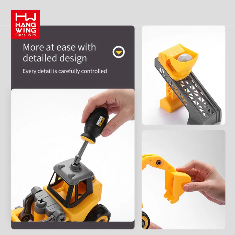 Литые маленькие машины, инженерные игрушки для автомобилей, сделай сам, сборка, игрушечный автомобиль