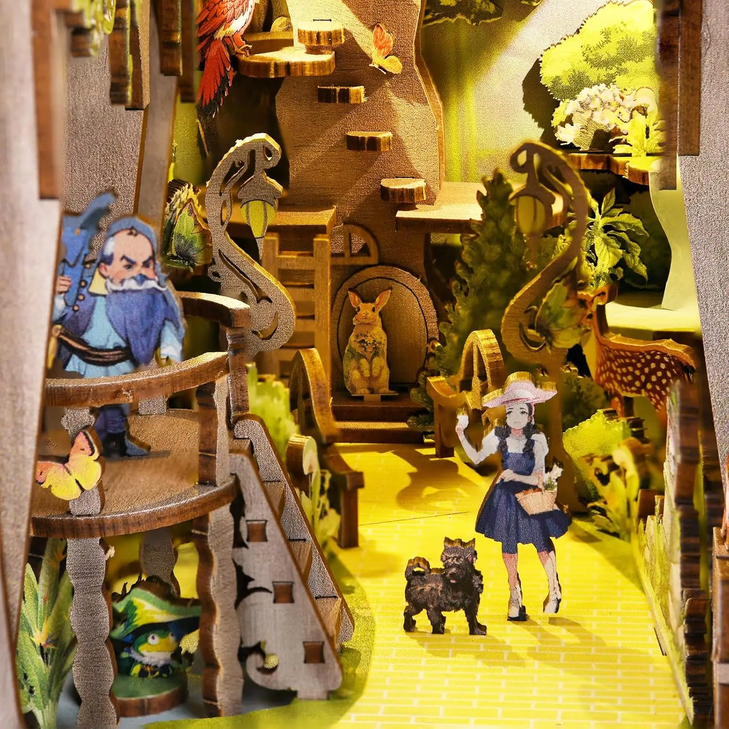 Fast Shipping IMiniature 3D DIY Book Nook Kit DIY Puzzle Doll House