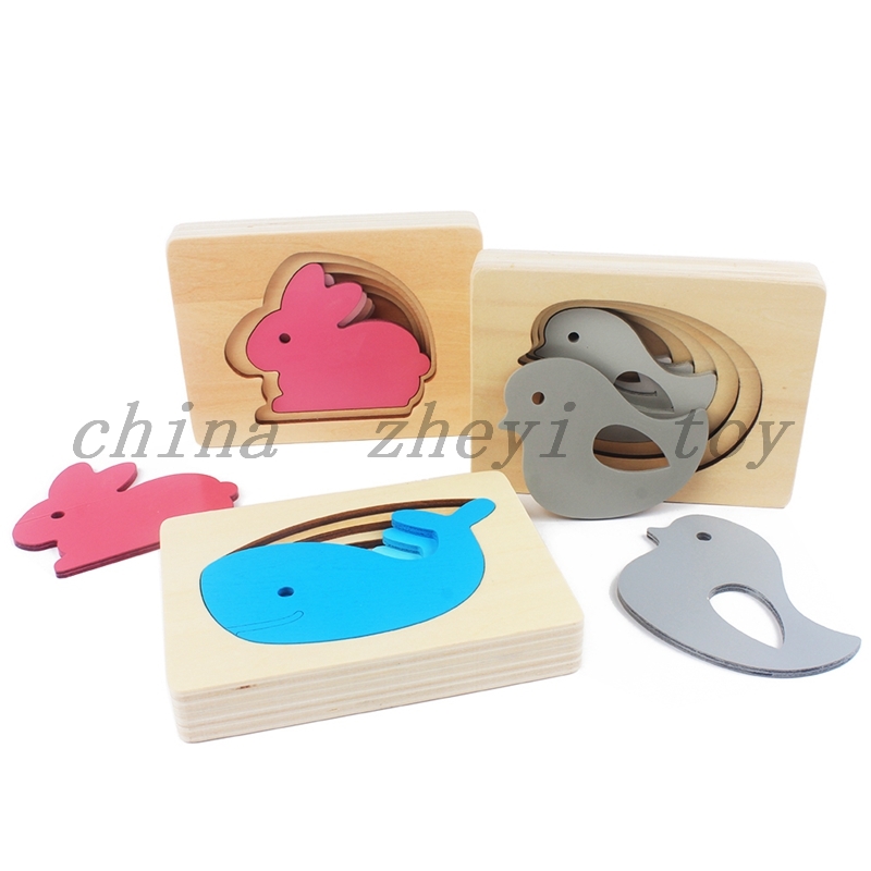 
Прямая продажа с фабрики, детские игрушки, деревянные головоломки с животными, игрушки, игры на заказ, Монтессори для мальчиков и девочек, развивающие дешевые игрушки из Китая 