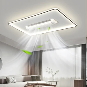 Three Color Strong Wind, Anti Flicker, No Blades, Living Room, Bedroom, Dining Room, Remote Control, Silent Fan Light