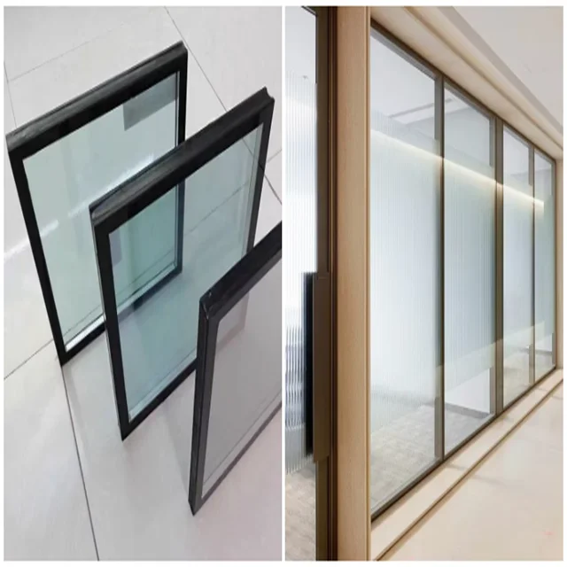 Hot Sale LOW-E Triple Glass Double Cavity Insulating Glass Double Silver Coating Soundproof Curtain Wall