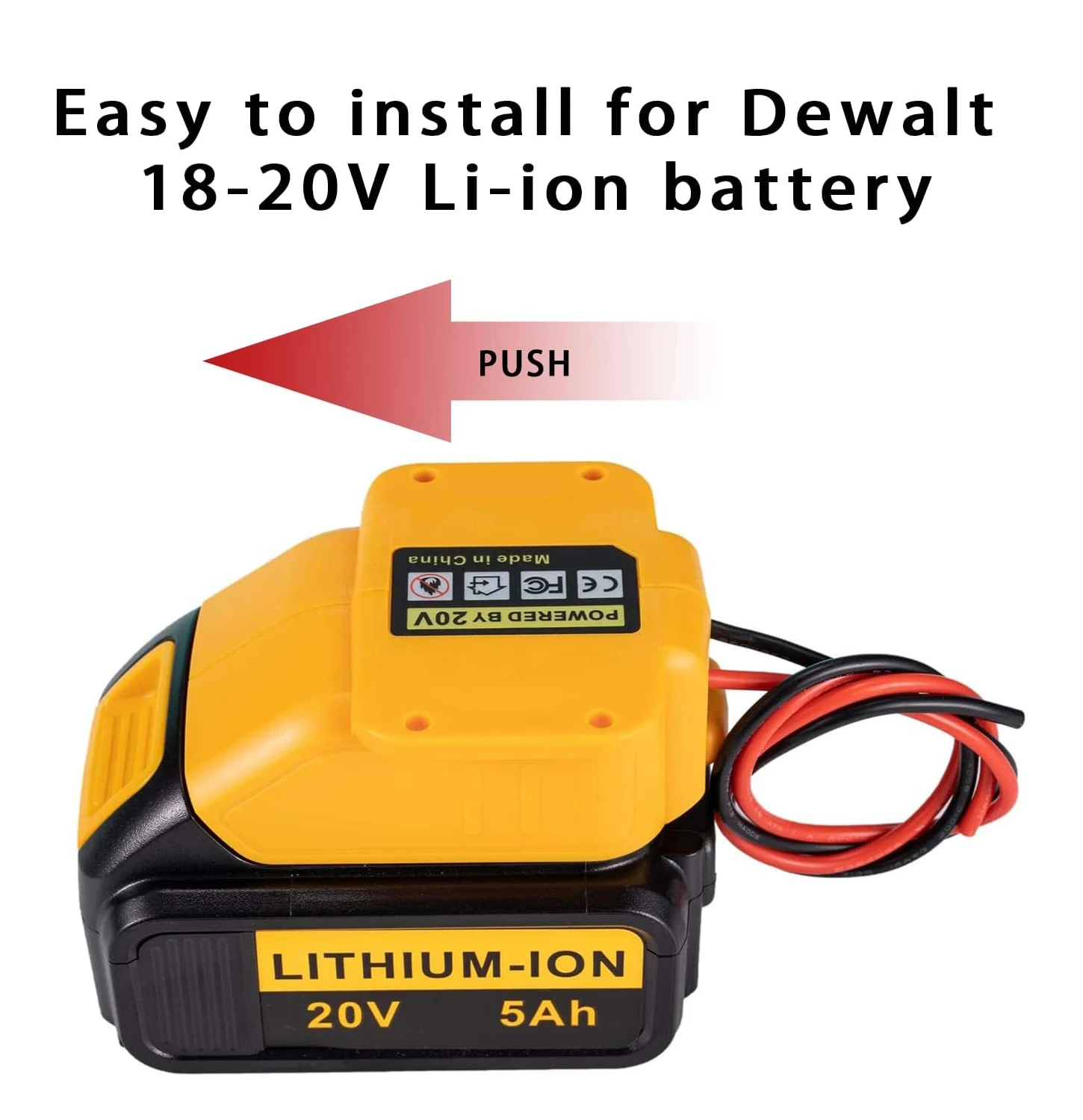 Power Wheels Adapter for Dewalt Battery DIY Ride on Truck