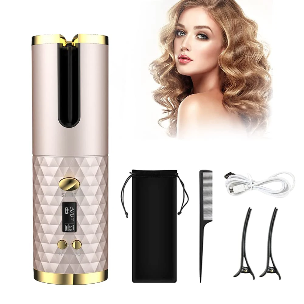 Cordless automatic curler