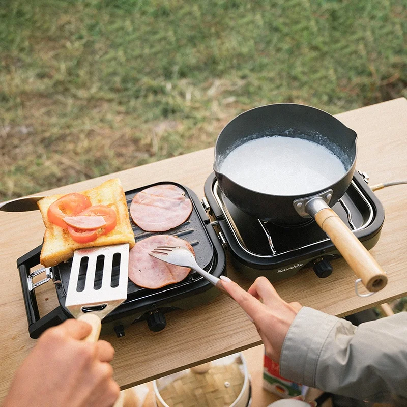 ネイチャーハイク折りたたみバーナー Naturehikeグランピング屋外ポータブルガス折りたたみストーブ
