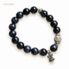 Dark Blue Black Silver