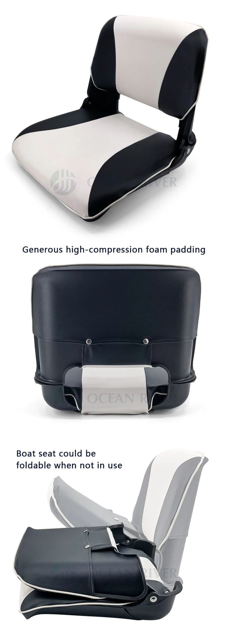 Ocean River Technology Hot Sale Marine Folding Boat Seat Complete Set