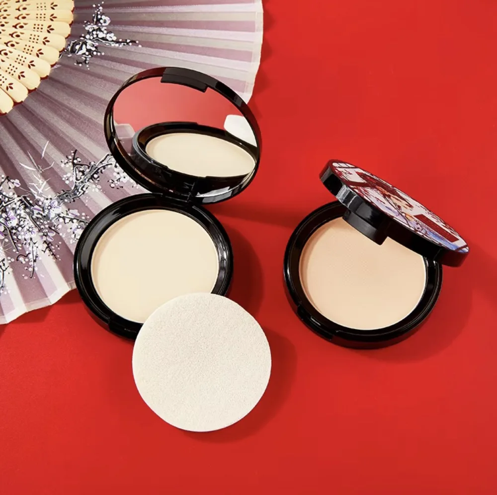 LIDEAL  Silk Chinese Palace  Moisturizer Concealer Oil-control Pressed Powder Foundation