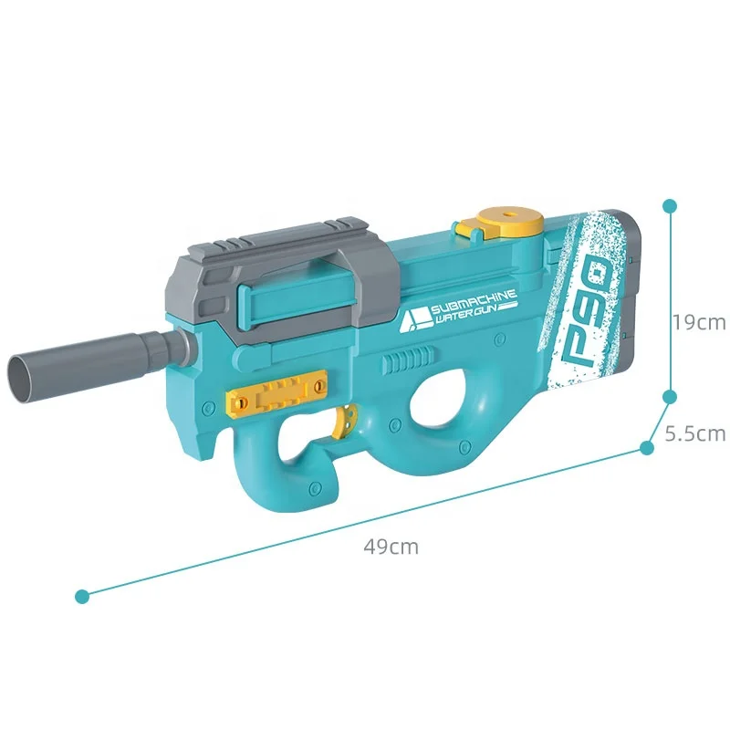 子供のための夏のP90電気水鉄砲大人自動水鉄砲大容量スーパーソーカー