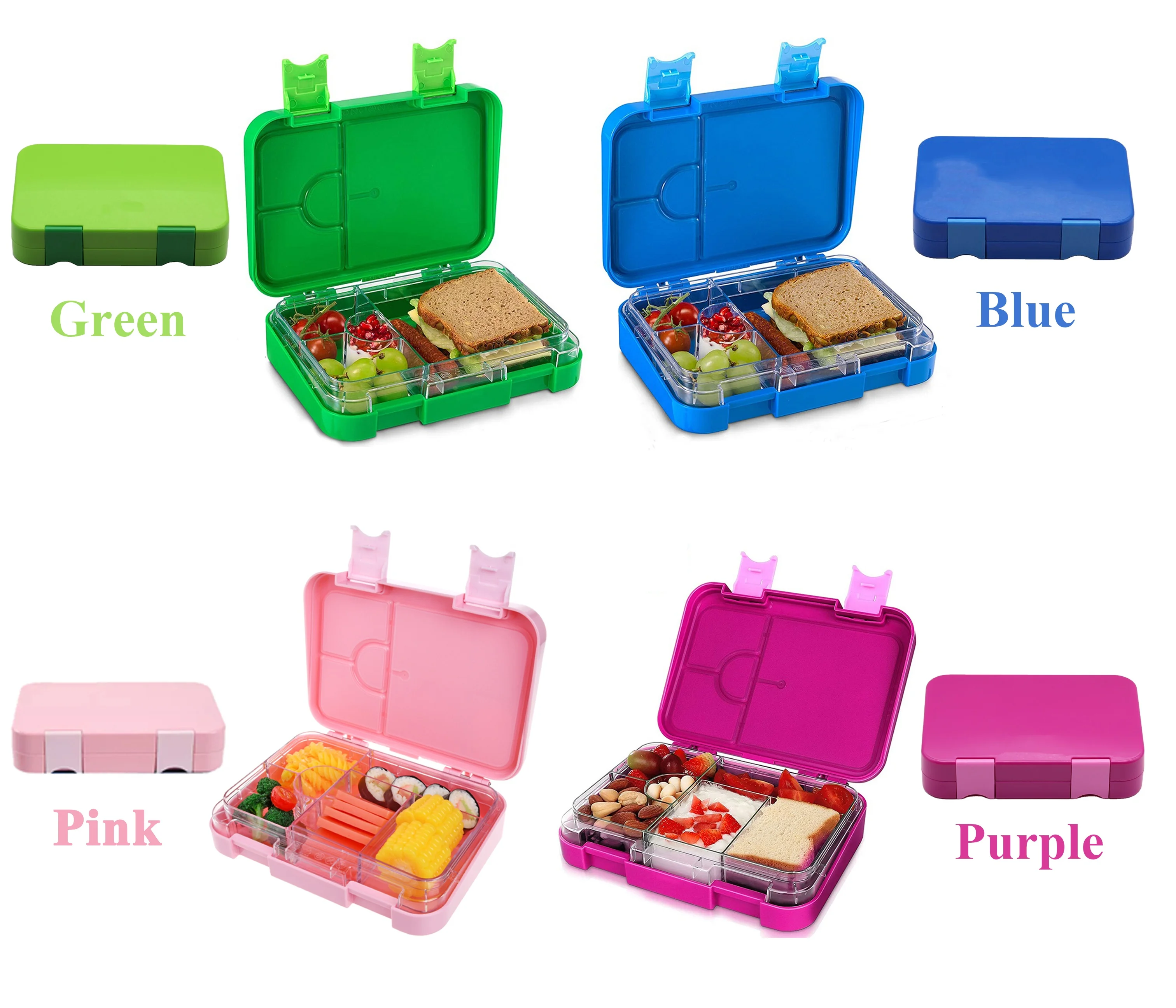 Promotional items for kids BPA free material plastic meal preparation food container nice loncheras bento kids