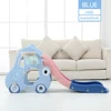 Blue slide with stand