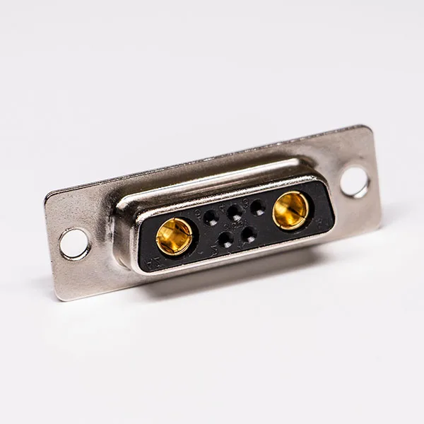 DB Meter Digital Straight Solder Type D Sub Dsub 7W2 Female Connector for RG316 Cable