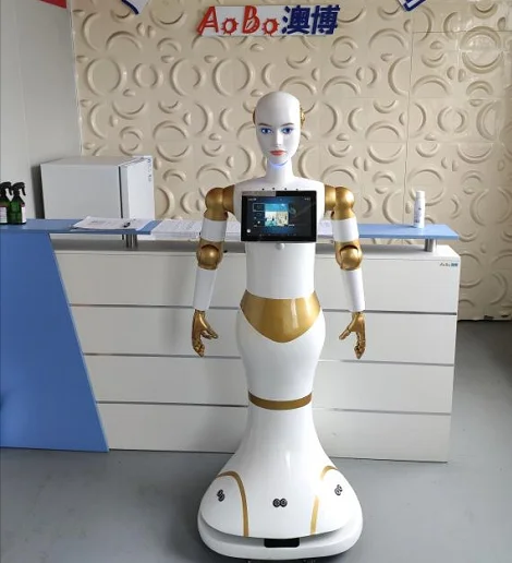 Our XiaoAo Intelligent Service Robot Co-hosted the New Year Party