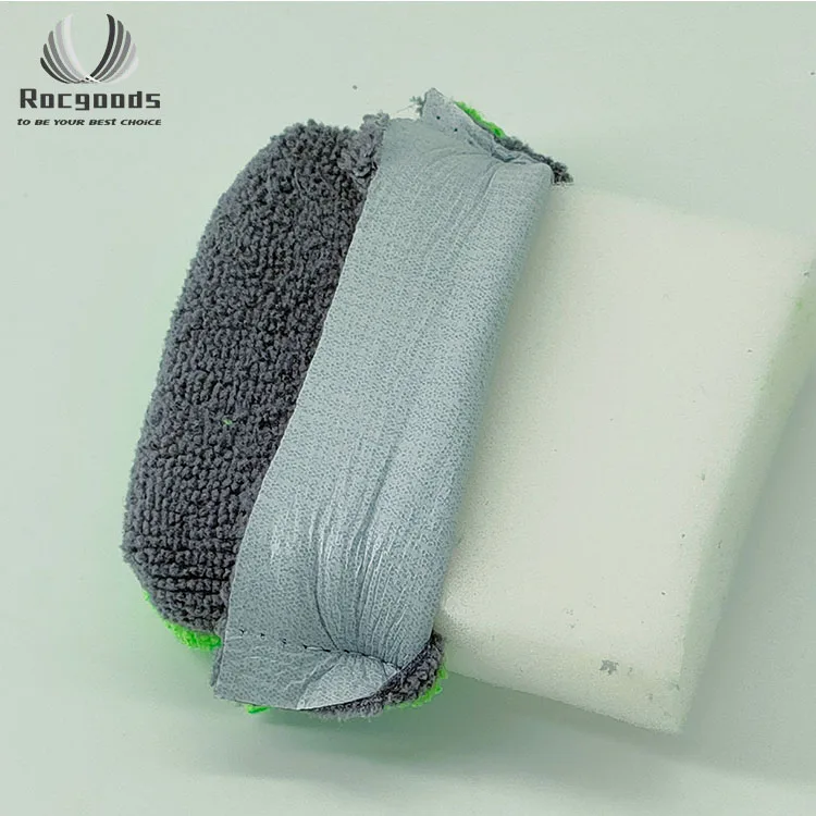 Губка-аппликатор для нанесения керамического покрытия автомобиля из микрофибры и замши