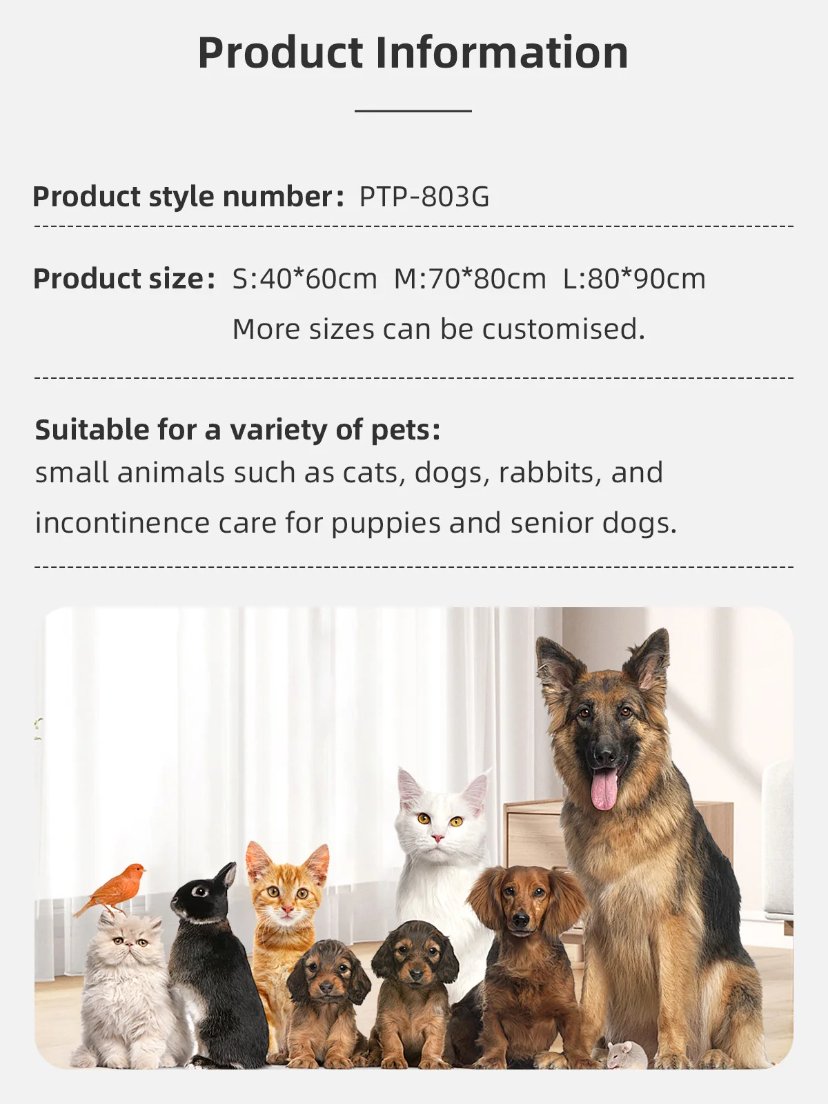 Wholesale Ultra Absorbent Eco-Friendly PVC Dog Pee Pad Reusable Washab - product detail 6