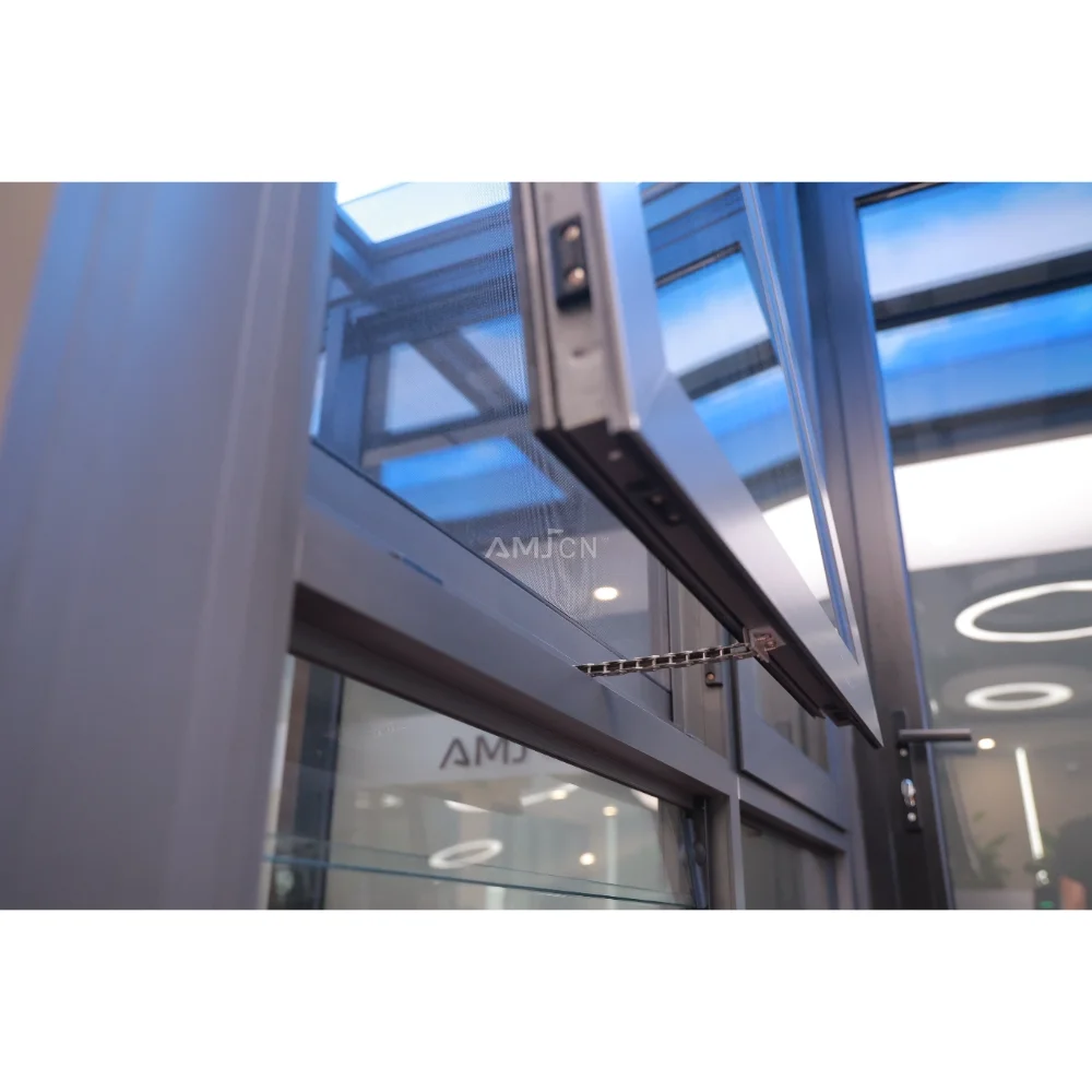 AMJ AS2047 Australian Standard Double Glazed Windows and Doors Commercial Thermal Break Window Design Aluminum Awning Windows
