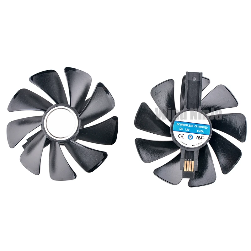 CF1015H12D FD10015M12D RX 590 580 480 470 570 GPU Cooler Fan for Sapphire RX470 RX590 RX