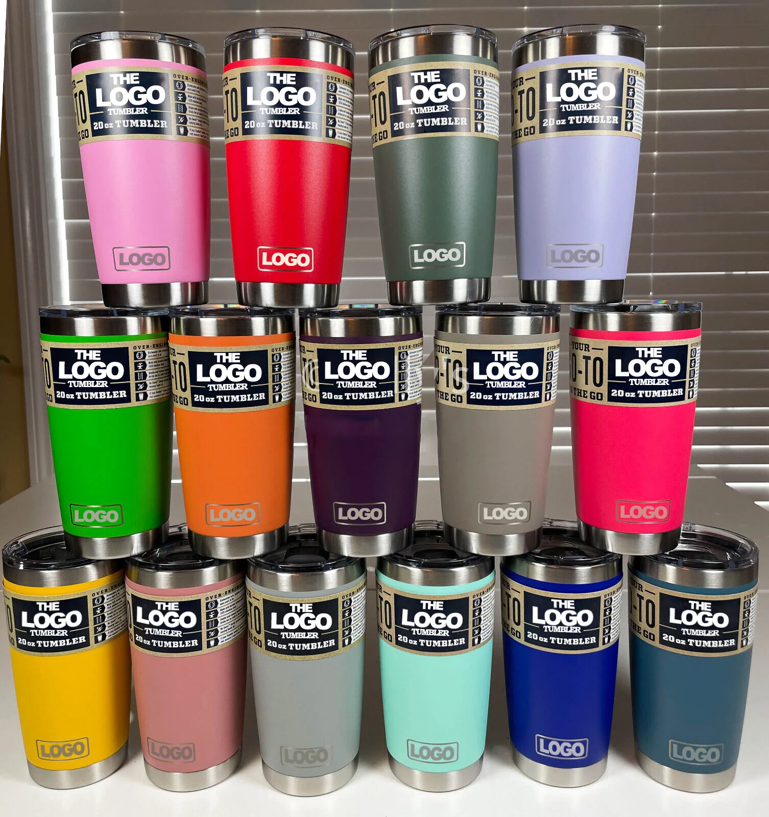 Customized 24oz Stainless Steel Tumbler - Perfect for Travel