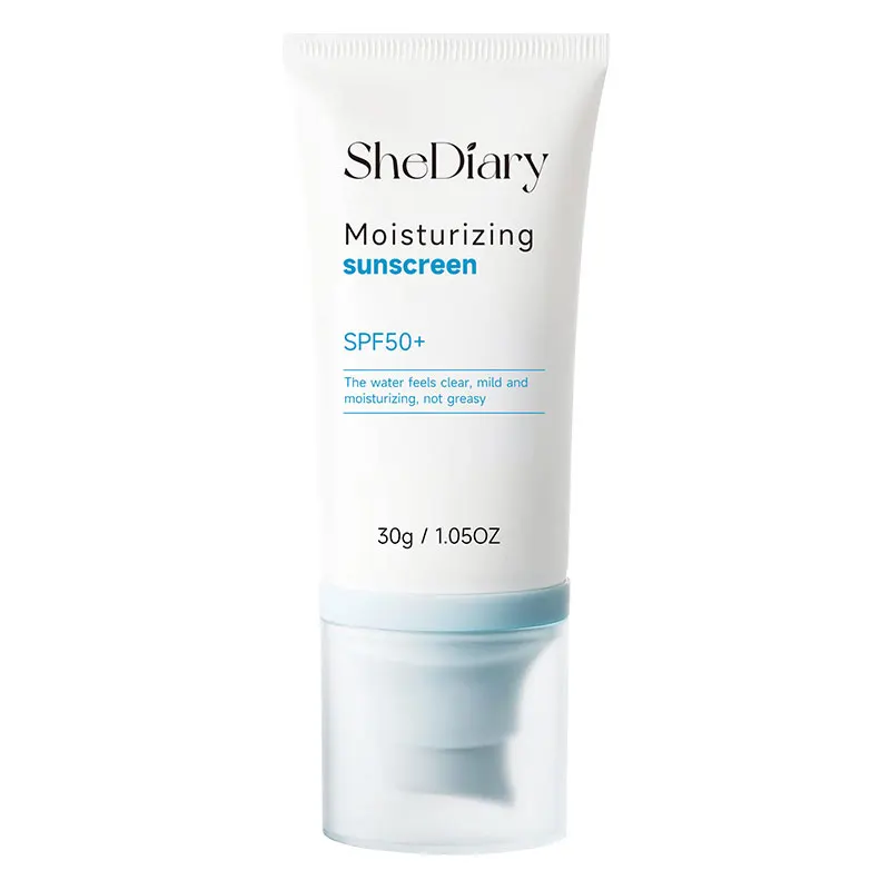 Crema protectora solar personalizada SPF30 50 60+ SheDiary Dry Touch, crema hidratante, blanqueadora, mineral orgánico, protector solar resistente al agua, protector solar facial