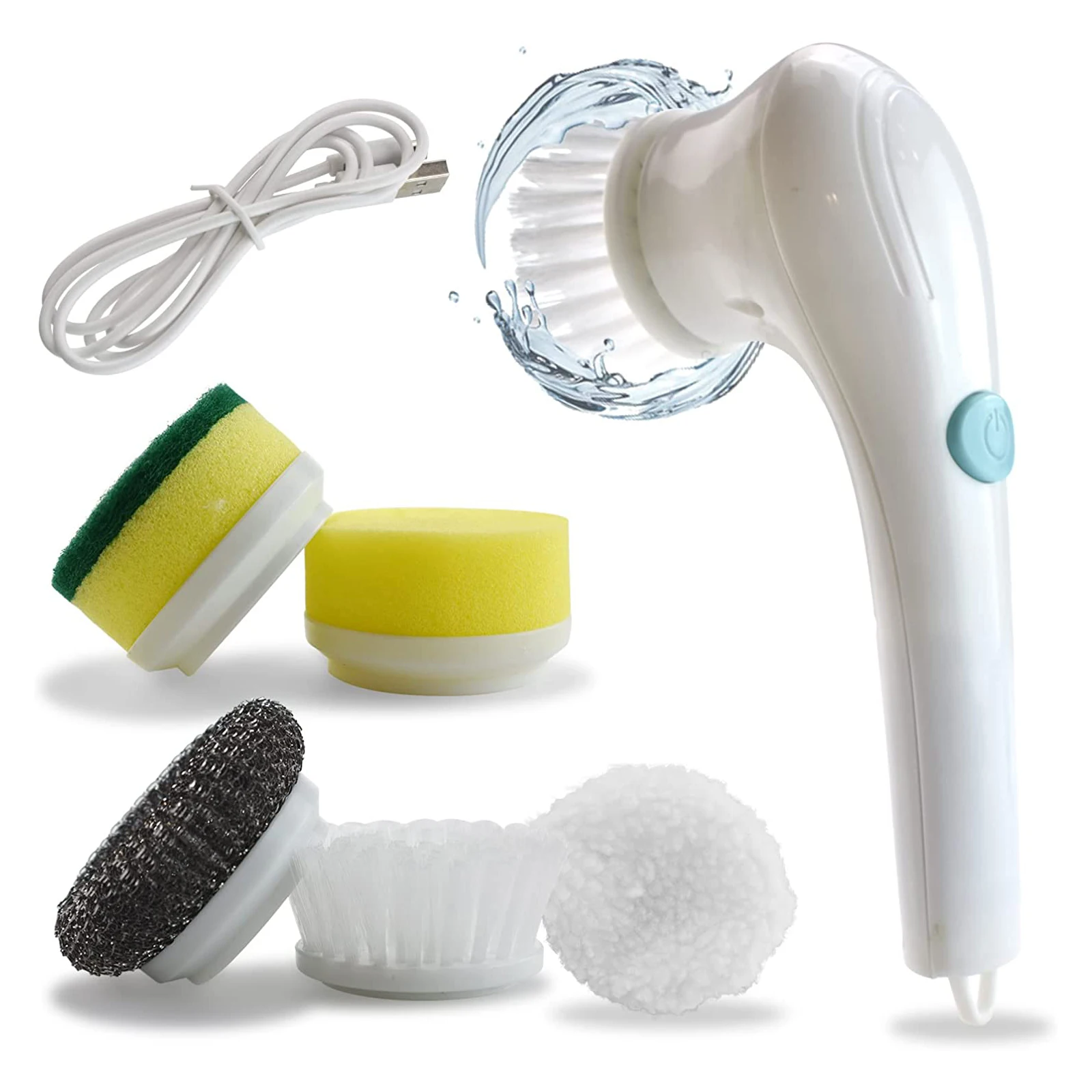 Electric Spin Scrubber Cordless Power Spinning Scrub Brush Handheld