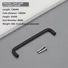 128mm hole spacing Black