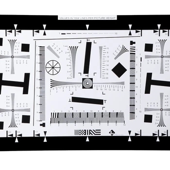 2x Iso 12233 Camera Resolution Test Chart Mtf Target Tv Line Chart For ...