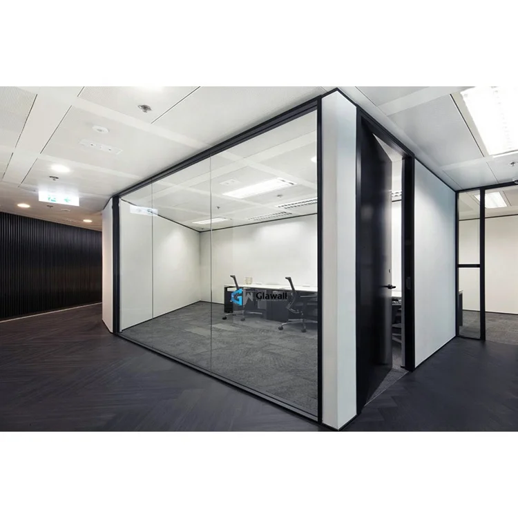 Soundproof Frameless Glass Partition Curved Office Glass Full Height  Partition Wall With Transparent Glass - Buy Frameless Glass Partition,Glass  Wall Partition,Curved Glass Partition Product on 