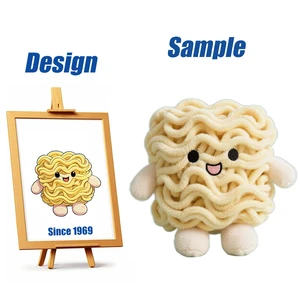 Shengye Custom Plushie Manufacturer Kawaii Plush Food Instant Noodles Plush Toy 6-8-10-12-14 Inch Keychain Stuffed Plush Toy
